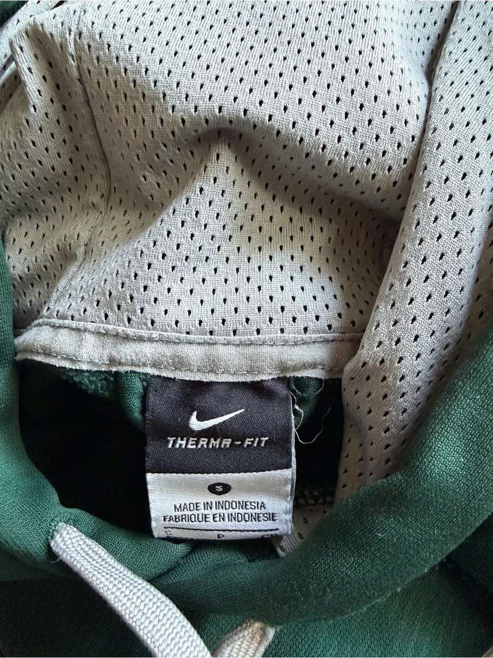 Nike Michigan State Spartans Hoodie Mens Small Therma-fit‎ Green Vintage